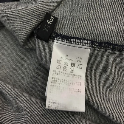 Y's for Iiviing ワイズフォーリビング ジャンパースカート レディース コットン デニム ノースリーブ ワンピース ブラックデニム 中古 T1