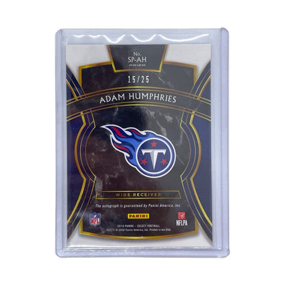 PANINI NFLカード SELECT PRIZM TIE DYE ADAM HUMPHRIES TENNESSEE TITANS 15/25 #SP-AH 中古 IT1