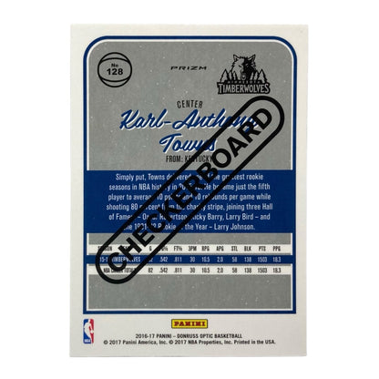 PANINI NBAカード DONRUSS OPTIC PRIZM KARL-ANTHONY TOWNS MINNESOTA TIMBERWOLVES #128 中古 IT2