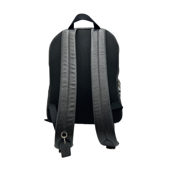COACH コーチ ハミルトン ぺブルレザー バックパック F72082 リュックサック メンズ 通勤 A4 本革 ブラック 中古 W４