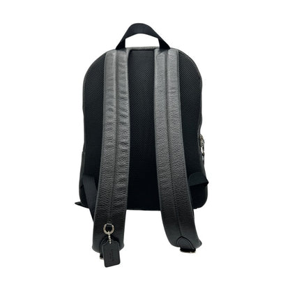 COACH コーチ ハミルトン ぺブルレザー バックパック F72082 リュックサック メンズ 通勤 A4 本革 ブラック 中古 W４