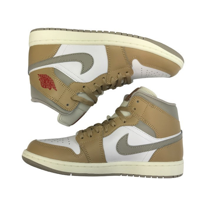 NIKE ナイキ エアジョーダン 1 ミッド スニーカー メンズ ハイカット AIR JORDAN ヘンプ 26㎝ DQ8426-200 中古 T1