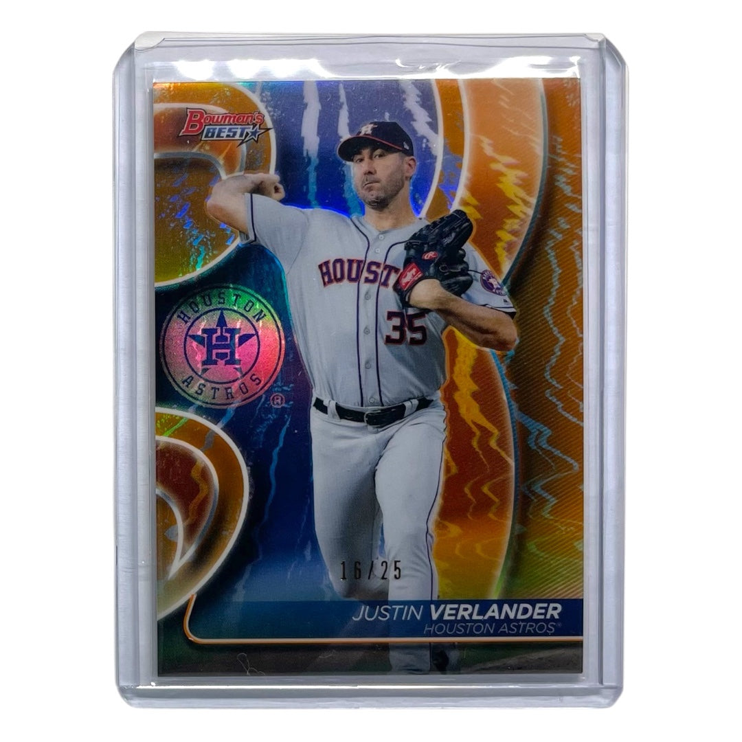 TOPPS MLBカード BOWMAN'S BEST JUSTIN VERLANDER HOUSTON ASTROS /25 #6 中古 IT2