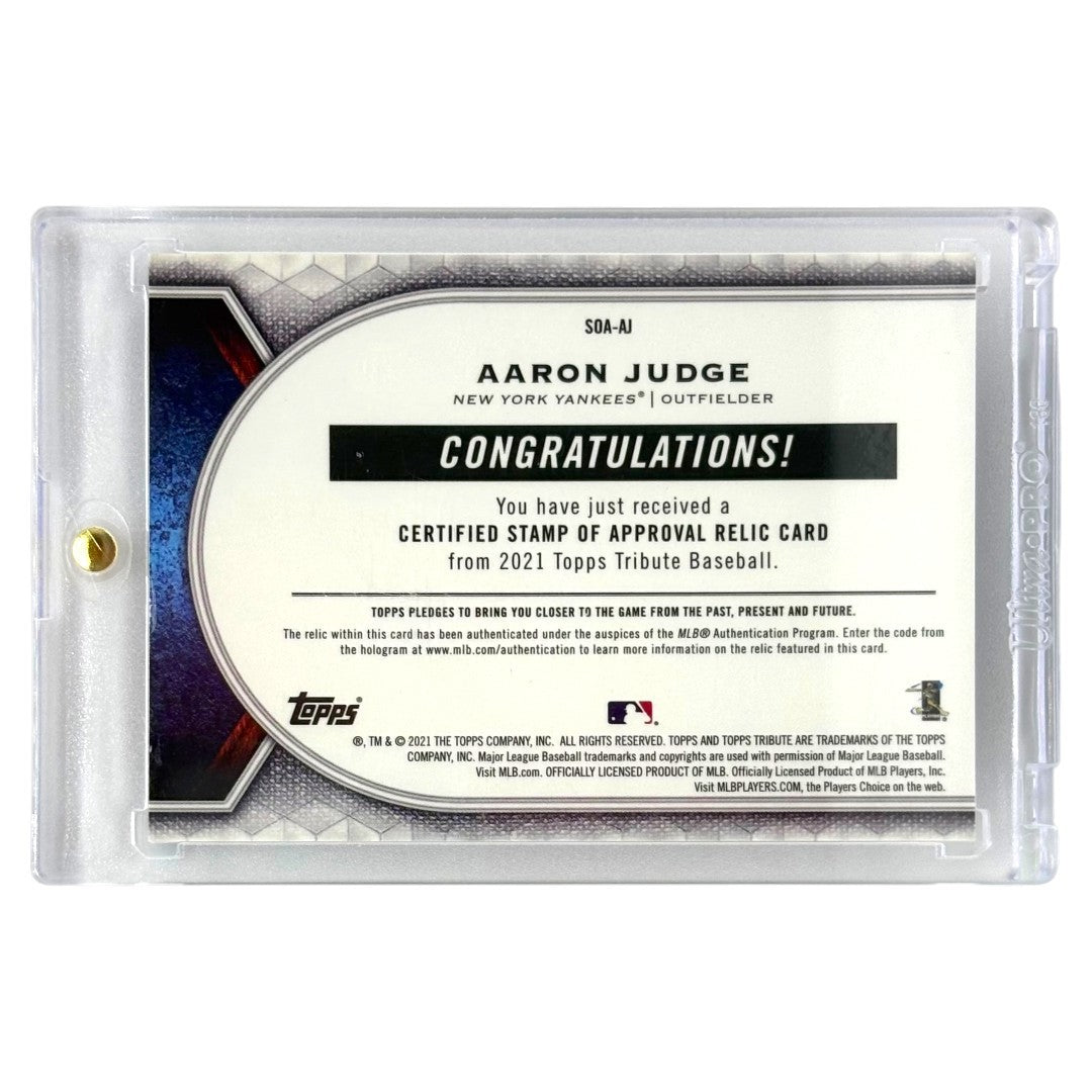 TOPPS MLBカード TRIBUTE AARON JUDGE NEW YORK YANKEES /150 #SOA-AJ 中古 IT1