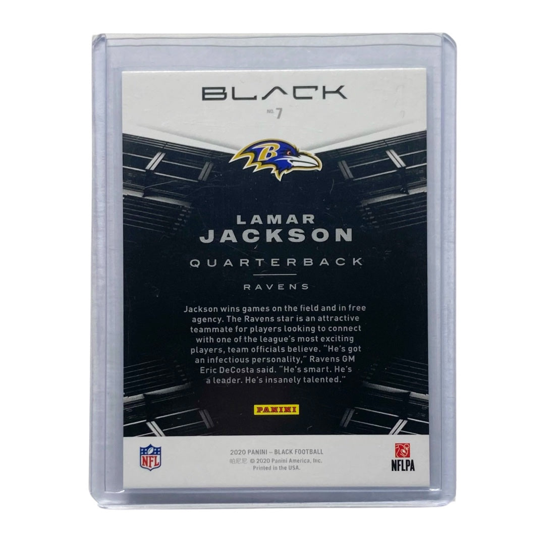 PANINI NFLカード BLACK LAMAR JACKSON RAVENS 93/99 #7 中古 IT2