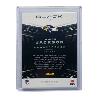 PANINI NFLカード BLACK LAMAR JACKSON RAVENS 93/99 #7 中古 IT2