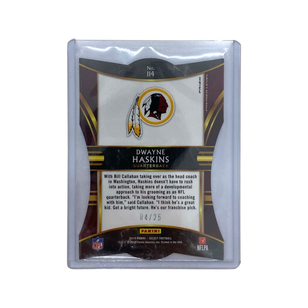 PANINI NFLカード SELECT PRIZM DWAYNE HASKINS WASHINGTON REDSKINS 04/25 #114 中古 IT1