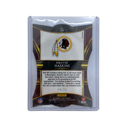 PANINI NFLカード SELECT PRIZM DWAYNE HASKINS WASHINGTON REDSKINS 04/25 #114 中古 IT1