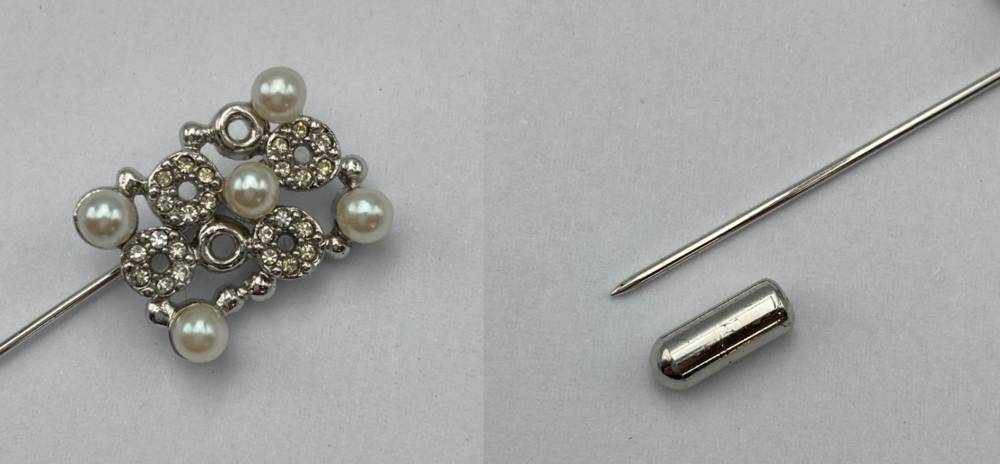 NINA RICCI ニナリッチ ネックレス イヤリング ピンブローチ セット 中古 D4