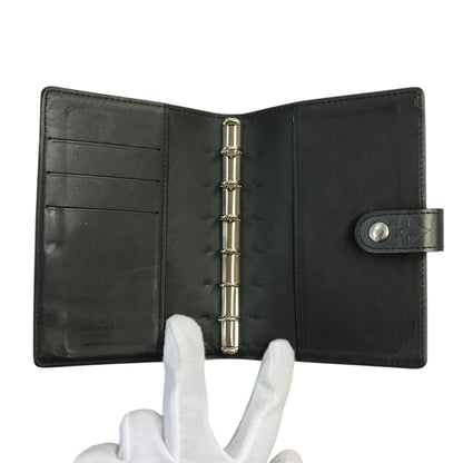 LOUIS VUITTON ルイヴィトン モノグラムマット アジェンダPM 手帳カバー ユニセックス ビジネス 6穴タイプ ブラック(グレー) R20932 中古 T1