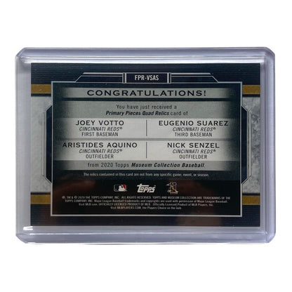 TOPPS MLBカード MUSEUM COLLECTION JOEY VOTTO EUGENIO SUAREZ ARISTIDES AQUINO NICK SENZEL REDS 59/99 #FPR-VSAS 中古 IT2