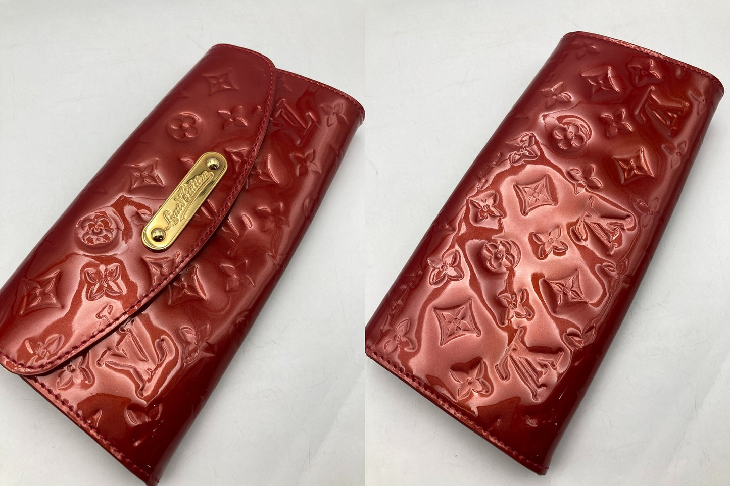 LOUIS VUITTON ルイヴィトン モノグラムヴェルニ サンセット・ブルーバード M93543 訳アリ 中古 D4