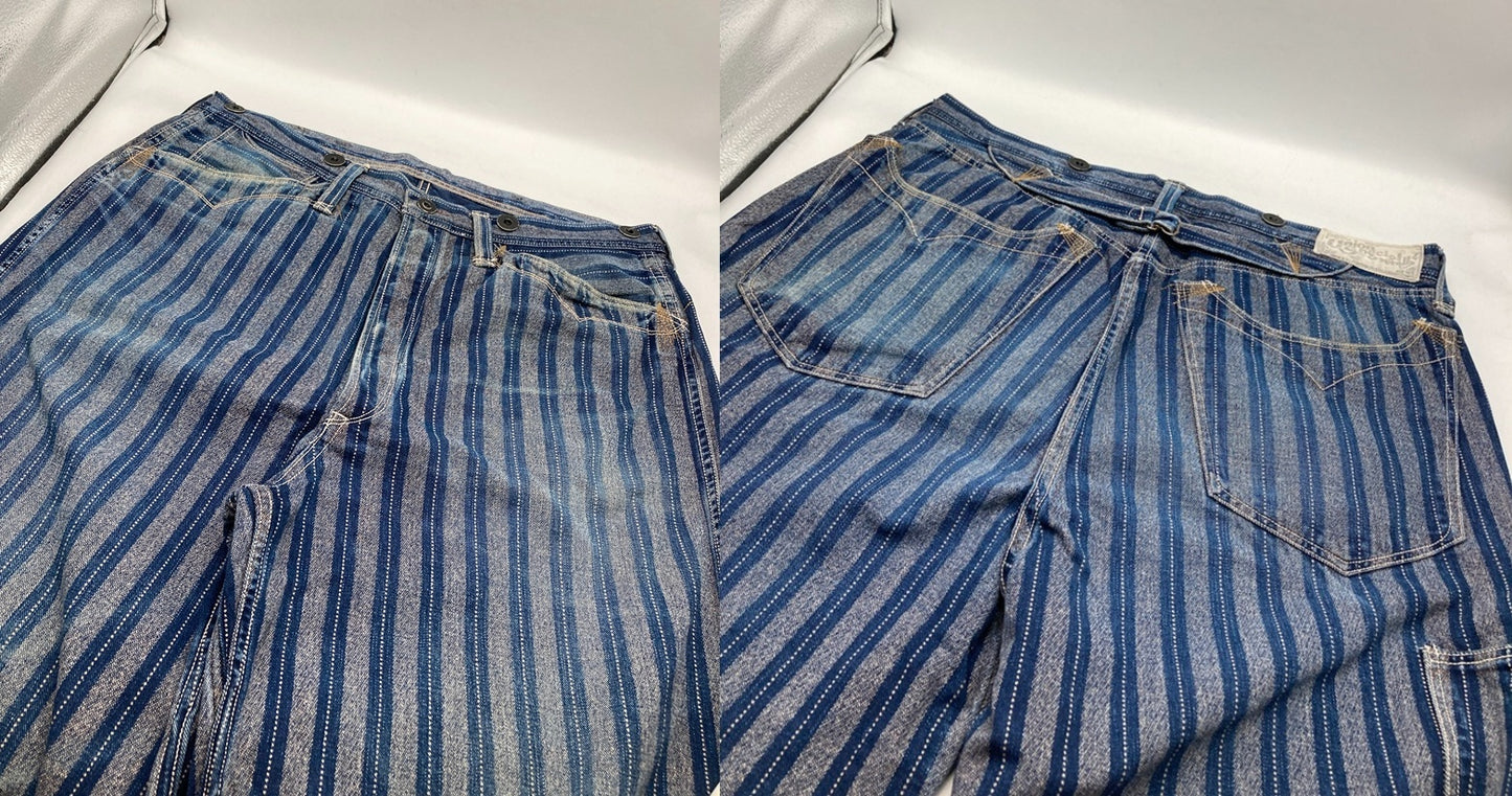 FREEWHEELERS フリーホイーラーズ BRAKEMAN OVERALLS ワークパンツ 中古 D4