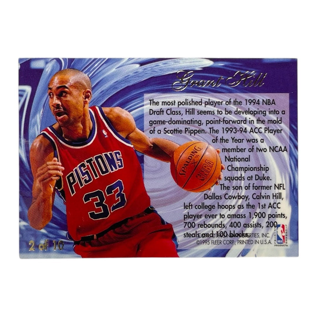 FLEER NBAカード FLAIR WAVE OF THE FUTURE GRANT HILL PISTONS #2 中古 IT2