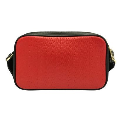 FURLA フルラ LILLI クロスボディ カメラバッグ レディース LILLI ショルダーバッグ 斜め掛け 2コンパートメント バイカラー レッド/ブラック EBJ8LIL 中古 T1