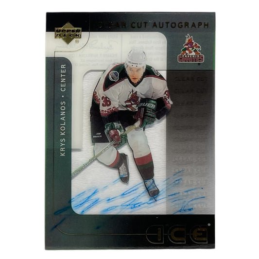 UPPER DECK NHLカード ICE CLEAR CUT KRYS KOLANOS PHOENIX COYOTES #KK 中古 IT2