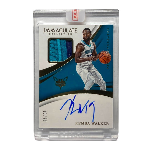 PANINI NBAカード IMMACULATE KEMBA WALKER HORNETS 13/25 #PA-KWK 中古 IT2