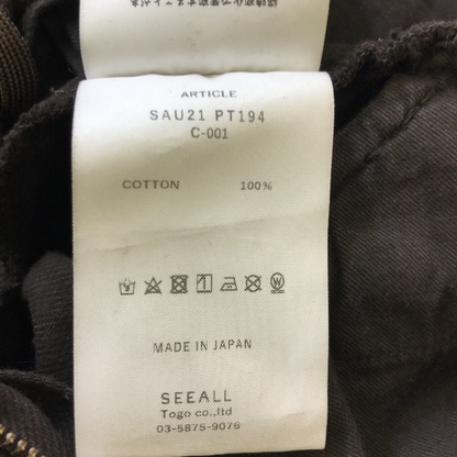 SEEALL シーオール SAU21 PT194 レディース パンツ ブラウン 2(M) ボトムス ファッション 中古 KW1