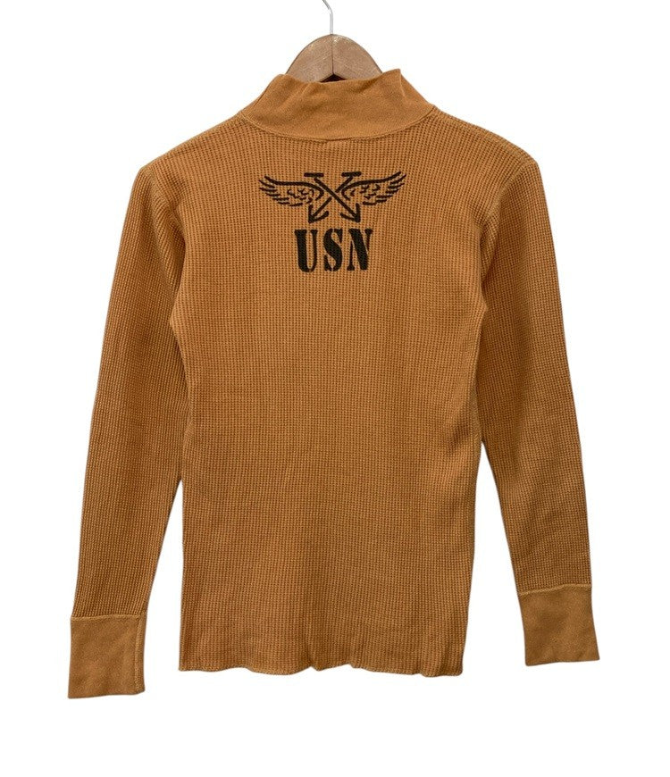 TOYS McCOY トイズマッコイ SHOOTER V-1 ハイネック サーマルTEE ロングスリーブ サイズS メンズ 中古 D4