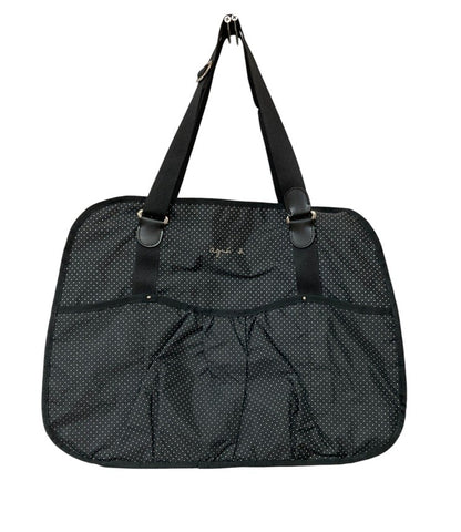 agnes b. VOYAGE アニエスベー ボヤージュ ナイロン ボストンバッグ ドット 水玉 中古 D4