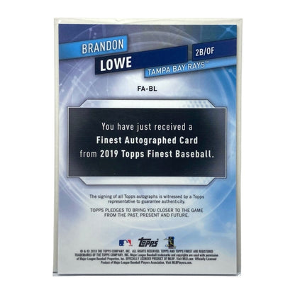 TOPPS MLBカード FINEST BRANDON LOWE RAYS 88/99 #FA-BL 中古 IT2
