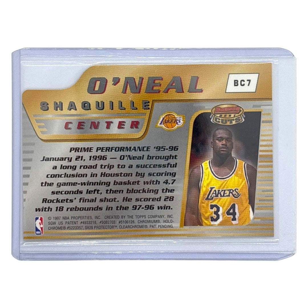 TOPPS NBAカード BOWMANS BEST CUTS SHAQUILLE O'NEAL LAKERS #BC7 中古 IT1
