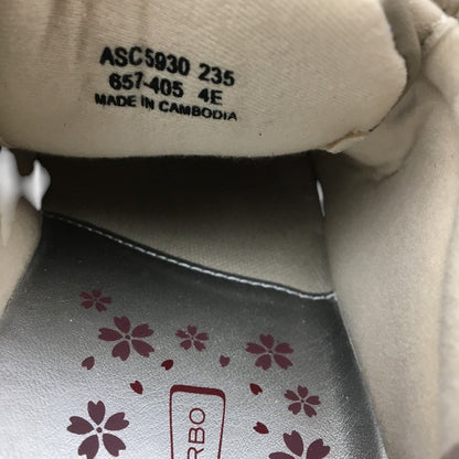 アキレスソルボ（ACHILLES SORBO）レザースリッポン はっ水 牛革 ゴム紐 ASC5930 23.5 中古 Y4