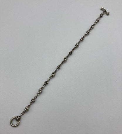 JUSTIN DAVIS ジャスティンデイビス SKULL DIVINE ブレスレット サイズM シルバー925 中古 D4