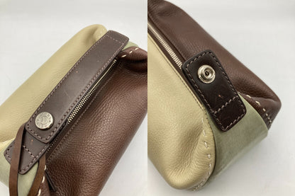 PELLE BORSA ペレボルサ レザー ハンドルバッグ 中古 D4