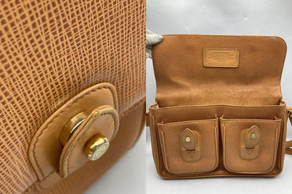 HUNTING WORLD ハンティングワールド レザー ショルダーバッグ 中古 D4