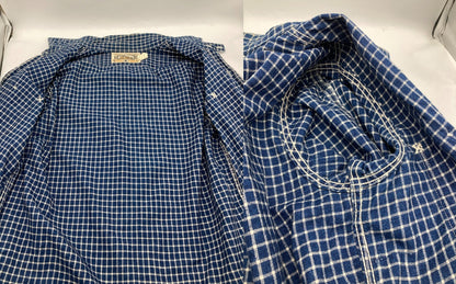 BOOTLEGGERS ブートレガーズ NEAL CASSADY RAILROAD ワークシャツ インディゴチェック サイズ14 メンズ 中古 D4