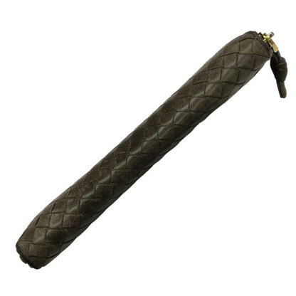 BOTTEGA VENETA ボッテガヴェネタ 長財布 メンズ イントレチャート ラウンドファスナー レザー ブラウン系 114076 中古 T1