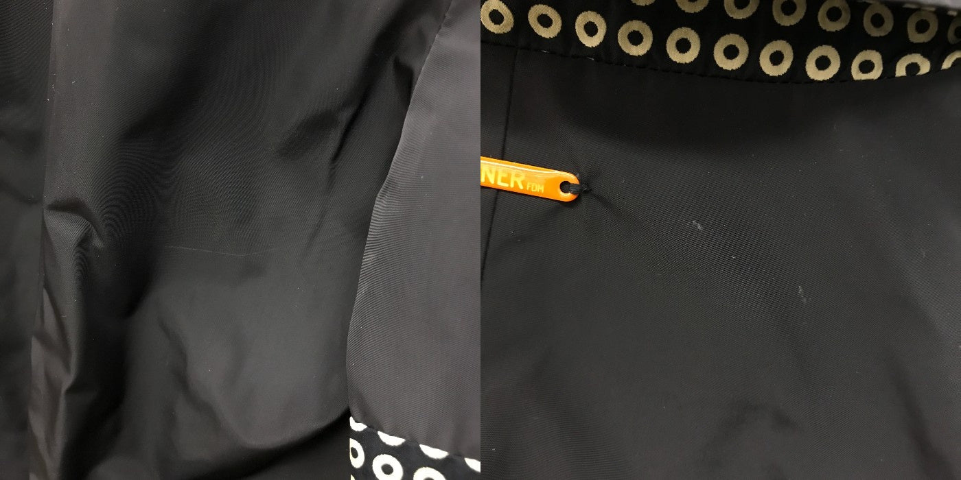 LENER レネール リバーシブル コート サイズ42 12730-00317 アウター レディース 総柄 ネイビー 中古 W1