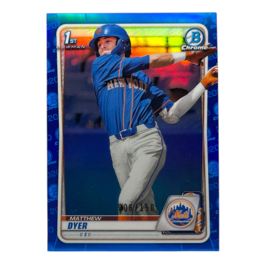 TOPPS MLBカード BOWMAN CHROME 1ST MATTHEW DYER NEW YORK METS /150 #BD-92 中古 IT2