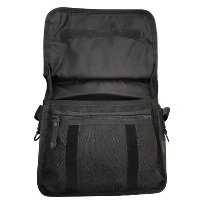 PORTER ポーター ヒート ショルダーバッグ ユニセックス ナイロン HEAT フラップ 斜め掛け コンパクト ブラック 703-06974 中古 T1