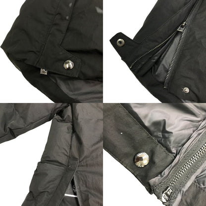 EMPORIO ARMANI エンポリオアルマーニ ダウンコート メンズ 冬 ロング丈 サイドジップ スタンドカラー 防寒 ブラック 50  6L1L90 1NNFZ 中古 T1
