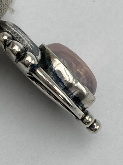 GEORG JENSEN ジョージジェンセン 2003年 ヘリテージ イヤーネックレス SV925 ローズクォーツ 中古 D4