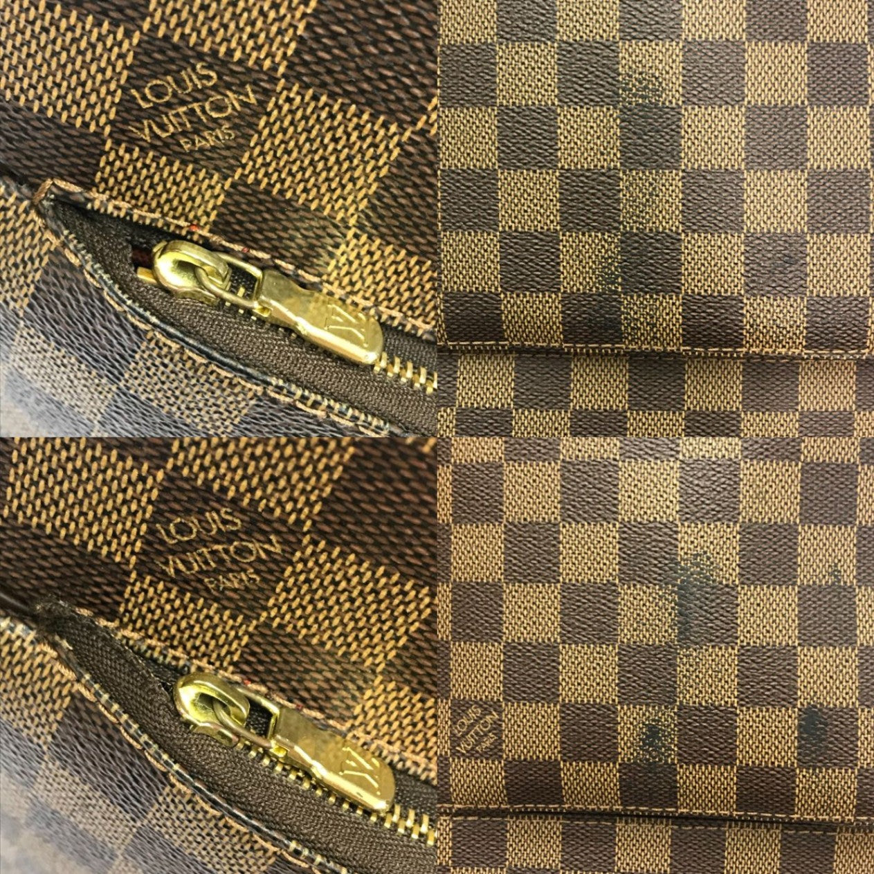 LOUIS VUITTON ルイヴィトン ダミエ オラフMM ショルダーバッグ ユニセックス PVC レザー 斜め掛け ブラウン N41441 中古 T1