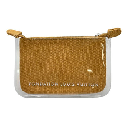 FONDATION LOUIS VUITTON フォンダシオン ルイヴィトン ポーチ 小物入れ キャンバス地 小さい ミニ 中古 W４
