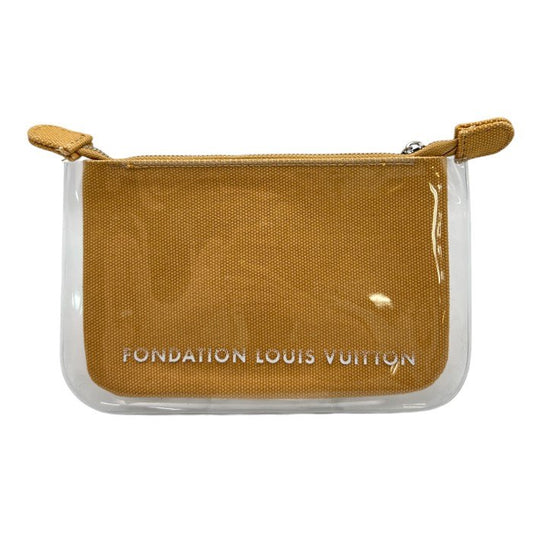 FONDATION LOUIS VUITTON フォンダシオン ルイヴィトン ポーチ 小物入れ キャンバス地 小さい ミニ 中古 W４