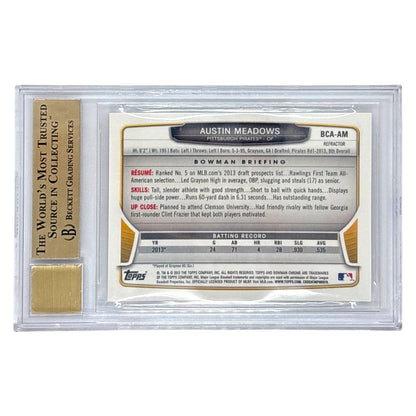 TOPPS MLBカード BOWMAN CHROME AUSTIN MEADOWS PITTSBURGH PIRATES #BCA-AM 中古 IT1