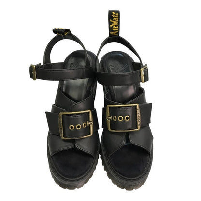 Dr.Martens ドクターマーチン GRANIK サンダル レディース レザー ヒール 厚底 バックル グラニク ブラック UK5 中古 T1