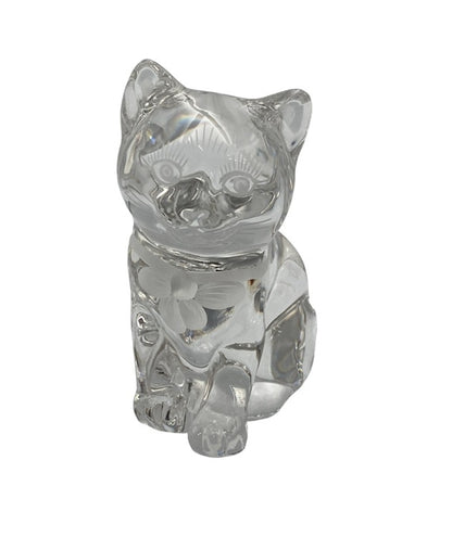 Meissen マイセンクリスタル キャット 置物 中古 D4