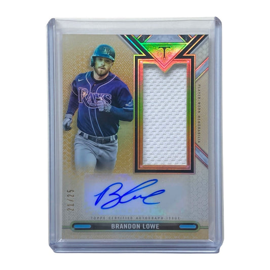 TOPPS MLBカード TRIPLE THREADS BRANDON LOWE RAYS 21/25 #ASJR-BL 中古 IT2