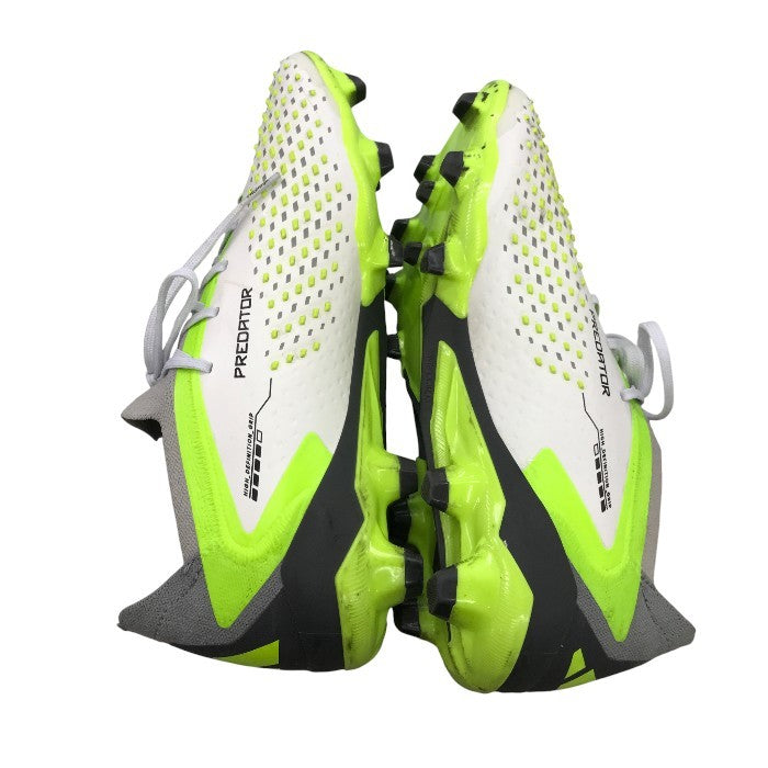 adidas アディダス PREDATOR ACCURACY.1L シューズ メンズ オールシーズン スパイク ホワイト/イエロー 27cm IE9429 中古 M1