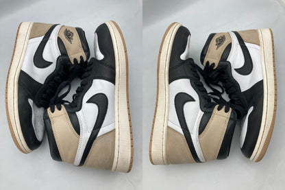NIKE WMNS ナイキ ウィメンズ エアジョーダン1 RETRO HI OG Latte レトロ ハイ OG ラテ FD2596-021 サイズ27cm レディース 中古 D4