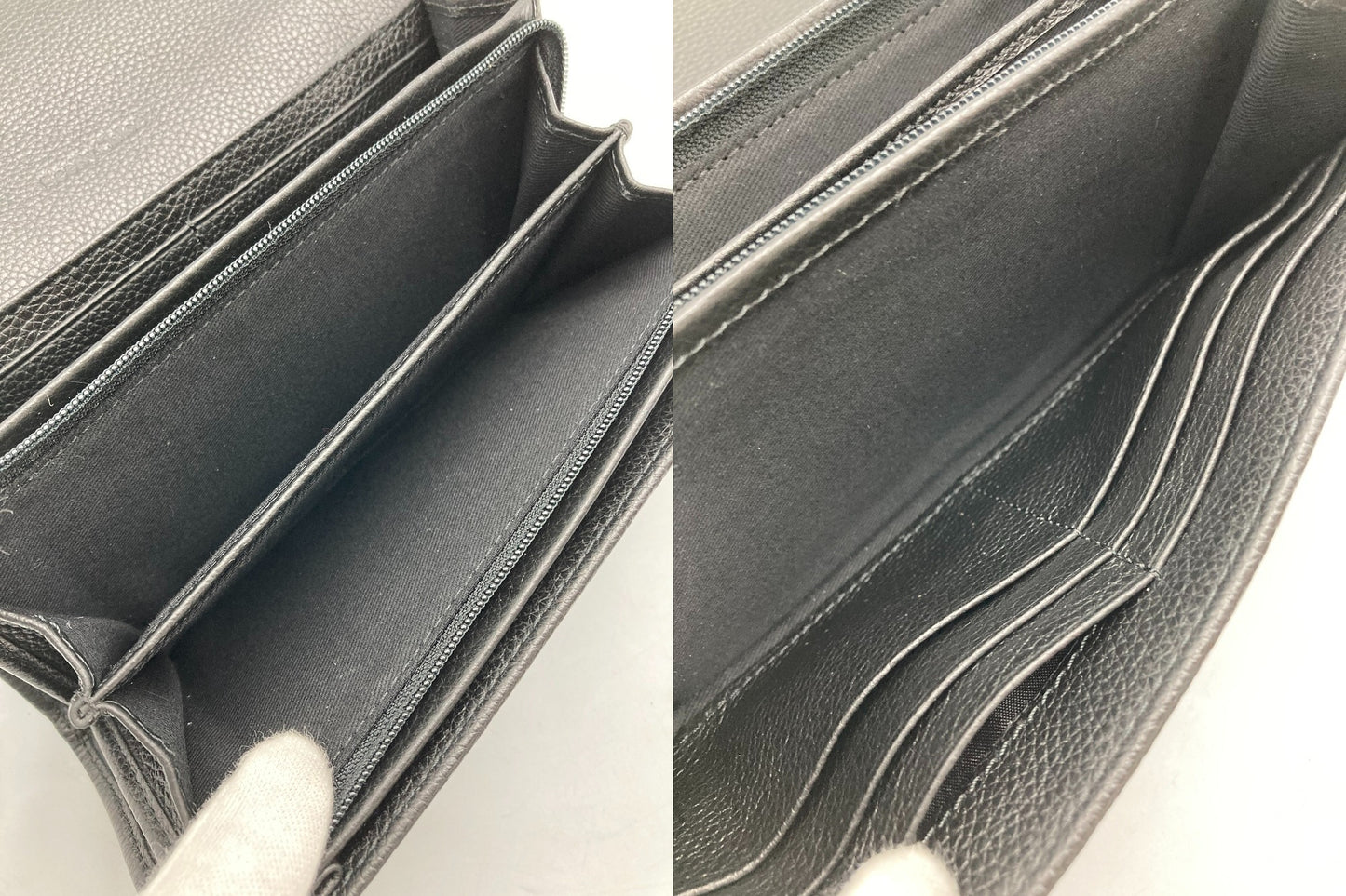 SEE BY CHLOE [シーバイクロエ] リジ― リッジ― 長財布 レディース CHS17WP582 ブラック 中古 D4