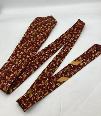 Salvatore Ferragamo サルヴァトーレ フェラガモ 馬柄 乗馬 ネクタイ 中古 D4