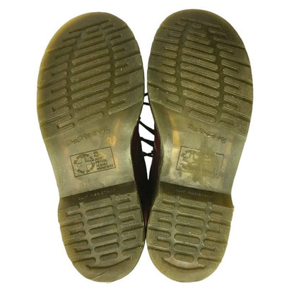 Dr.Martens ドクターマーチン 10ホール ブーツ レディース スチールトゥ ロング レースアップ バーガンディ UK6(25cm) 1919 中古 T1