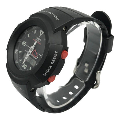 CASIO G-SHOCK 腕時計 メンズ アナログ/デジタル クォーツ 復刻 コンビネーションモデル ブラック AW-500E-1EJF 中古 T1